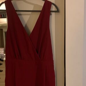 Lulu's Deep Red Backless jumper